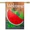 Welcome Watermelon Slice Spring Outdoor House Flag